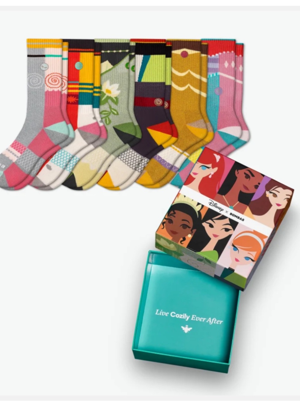 Disney x Bombas 6-Pack Crew Socks - Multicolor